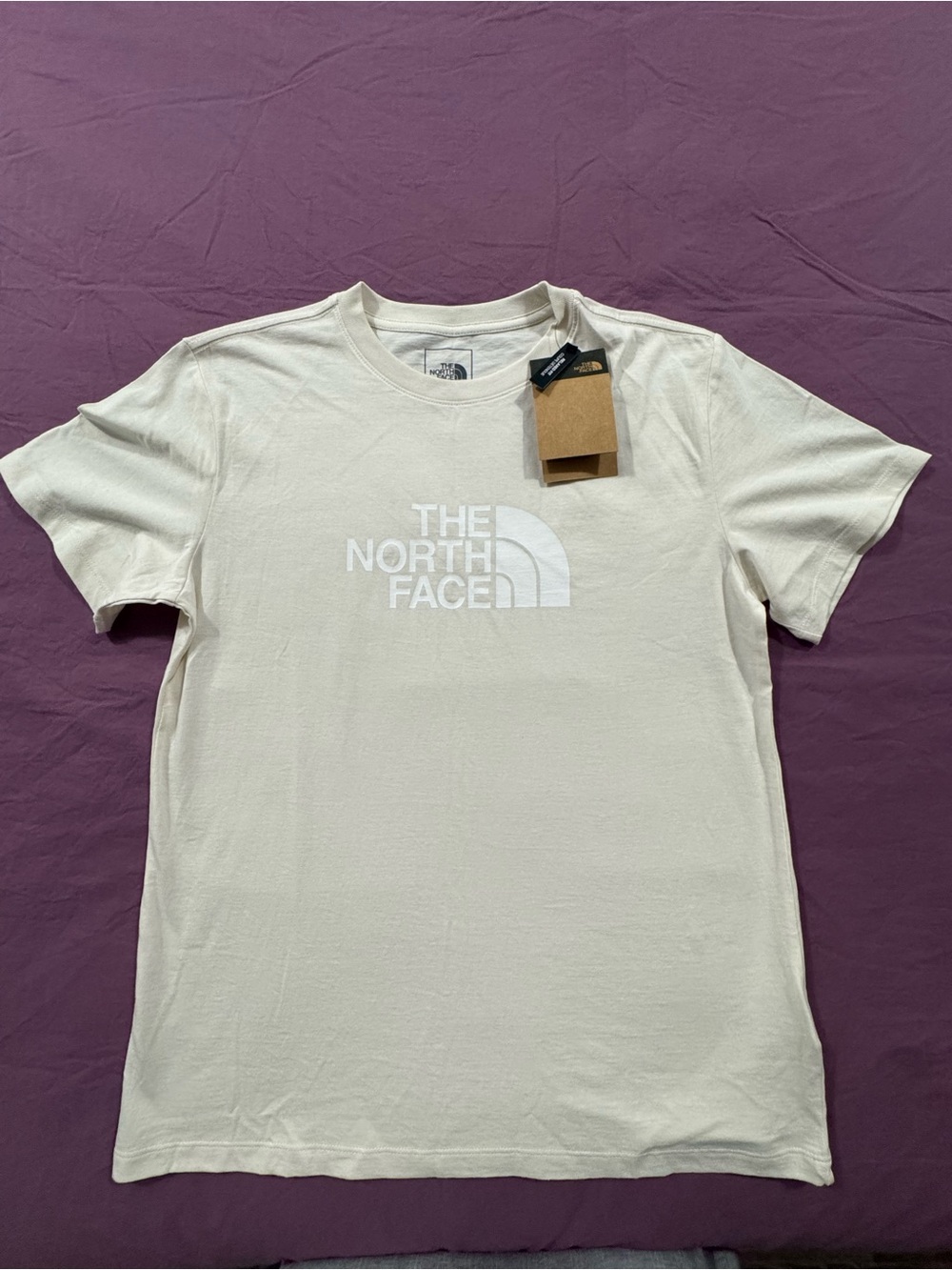 The North Face Half Dome T-Shirt Off-White Cream Women's Size M NWT